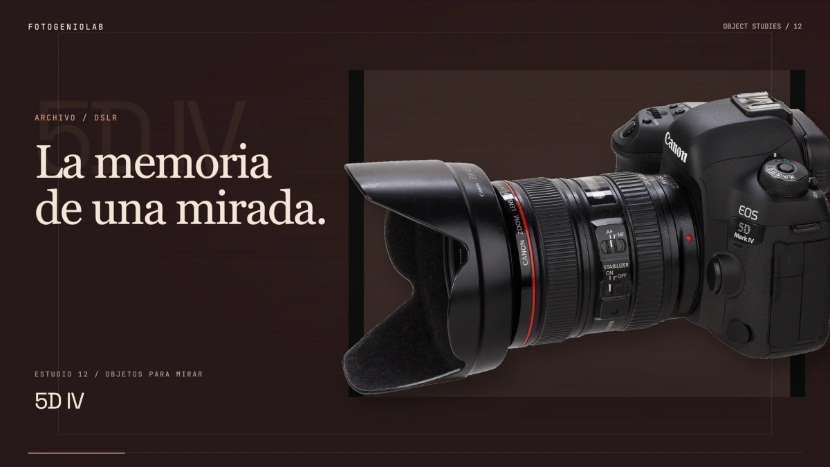 Composición editorial FotogenioLab de Canon EOS 5D Mark IV