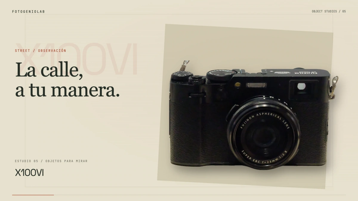 Composición editorial FotogenioLab de Fujifilm X100VI