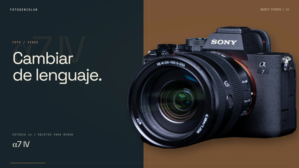 Composición editorial FotogenioLab de Sony Alpha 7 IV