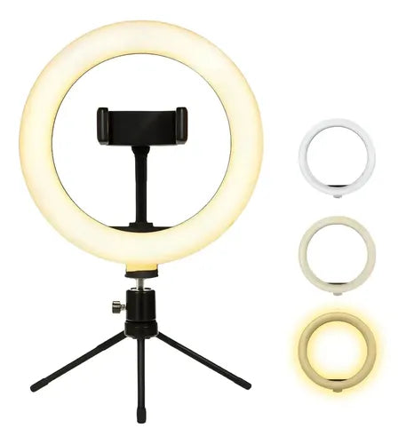 Aro de luz LED Found con tripié de mesa para foto y video - recomendado por Fotogenio