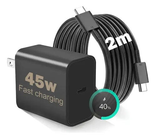 Cargador USB-C 45W compatible con Samsung Galaxy para creadores - recomendado por Fotogenio