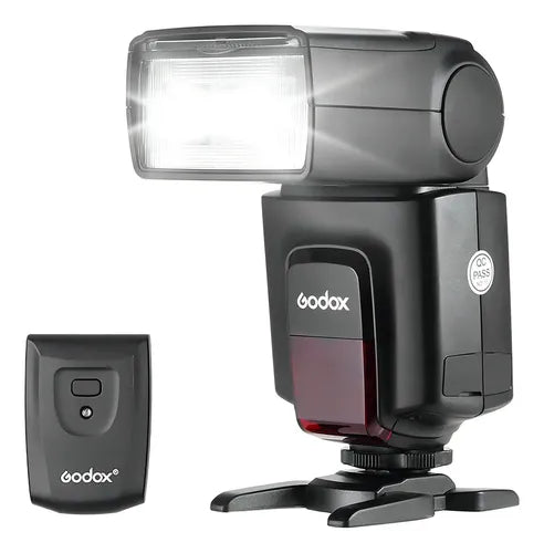 Flash Godox TT520 Speedlite con transmisor para cámara - recomendado por Fotogenio
