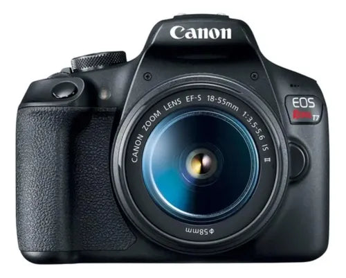 Canon Rebel T7 con lente EF-S 18-55mm para fotografía inicial - recomendado por Fotogenio