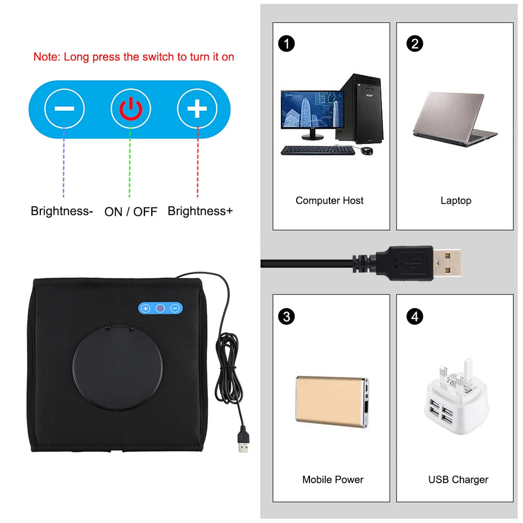 Mini estudio fotográfico PULUZ con luz LED, de 25 a 80 cm