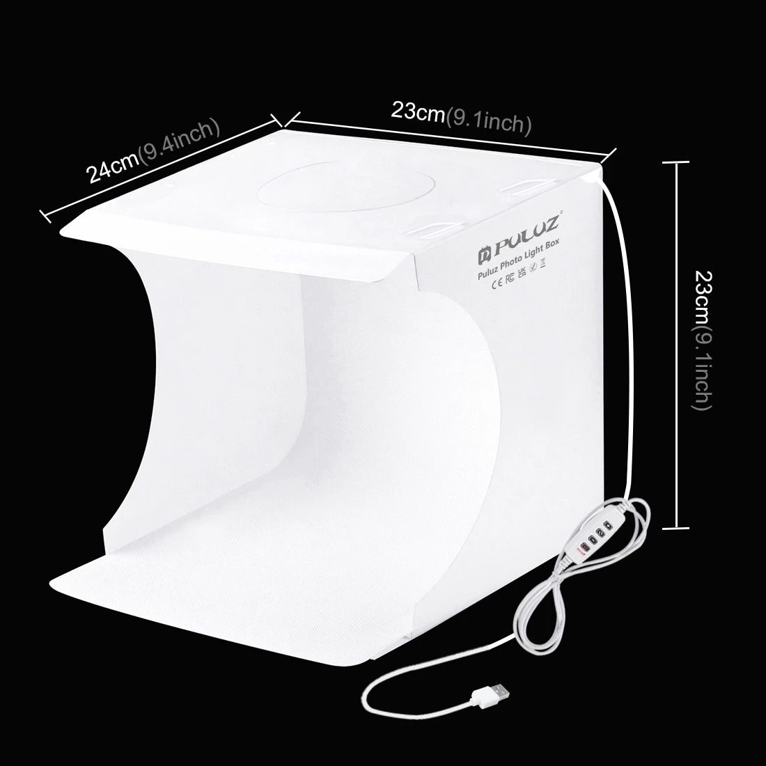 Miniestudio LED plegable de 23 cm — vista del producto 2