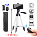 Tripié de piso 102 cm para celular con control Bluetooth