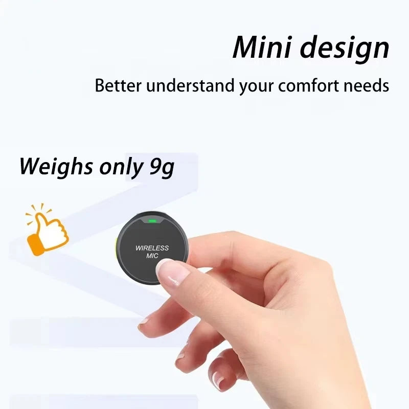 Micrófono inalámbrico de solapa para celular