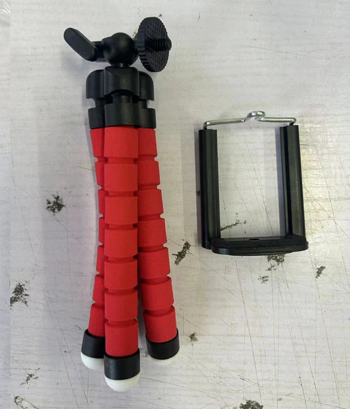 Tripié flexible tipo pulpo con clip para celular