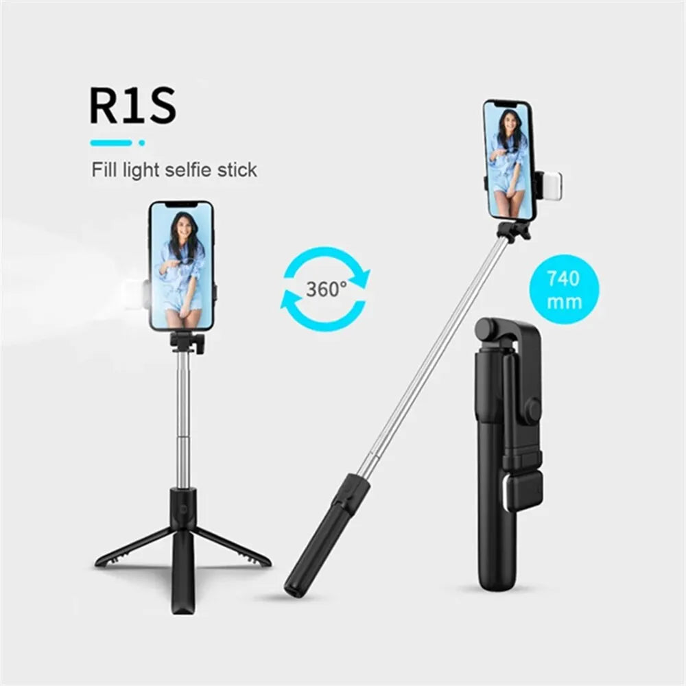 Selfie stick Bluetooth con control remoto