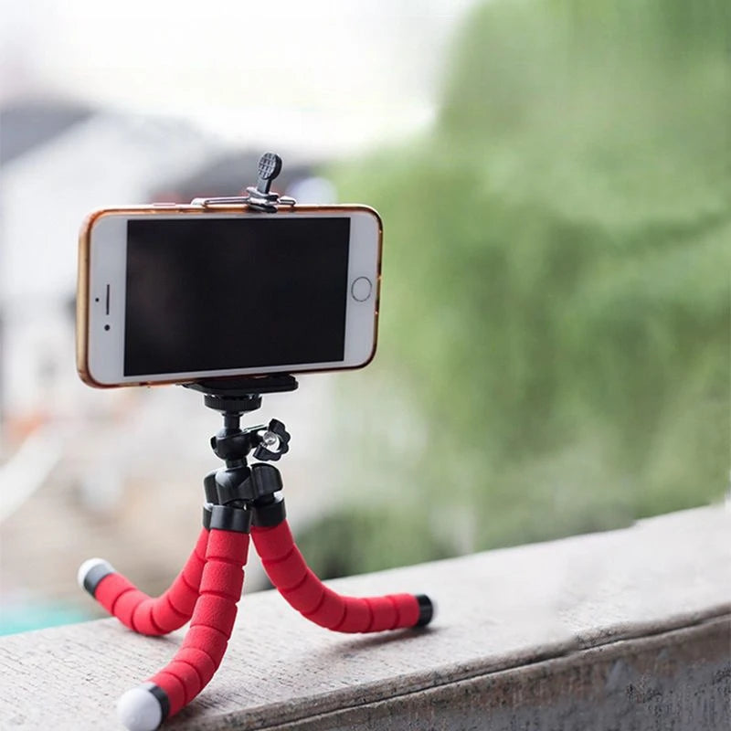 Tripié flexible tipo pulpo con clip para celular