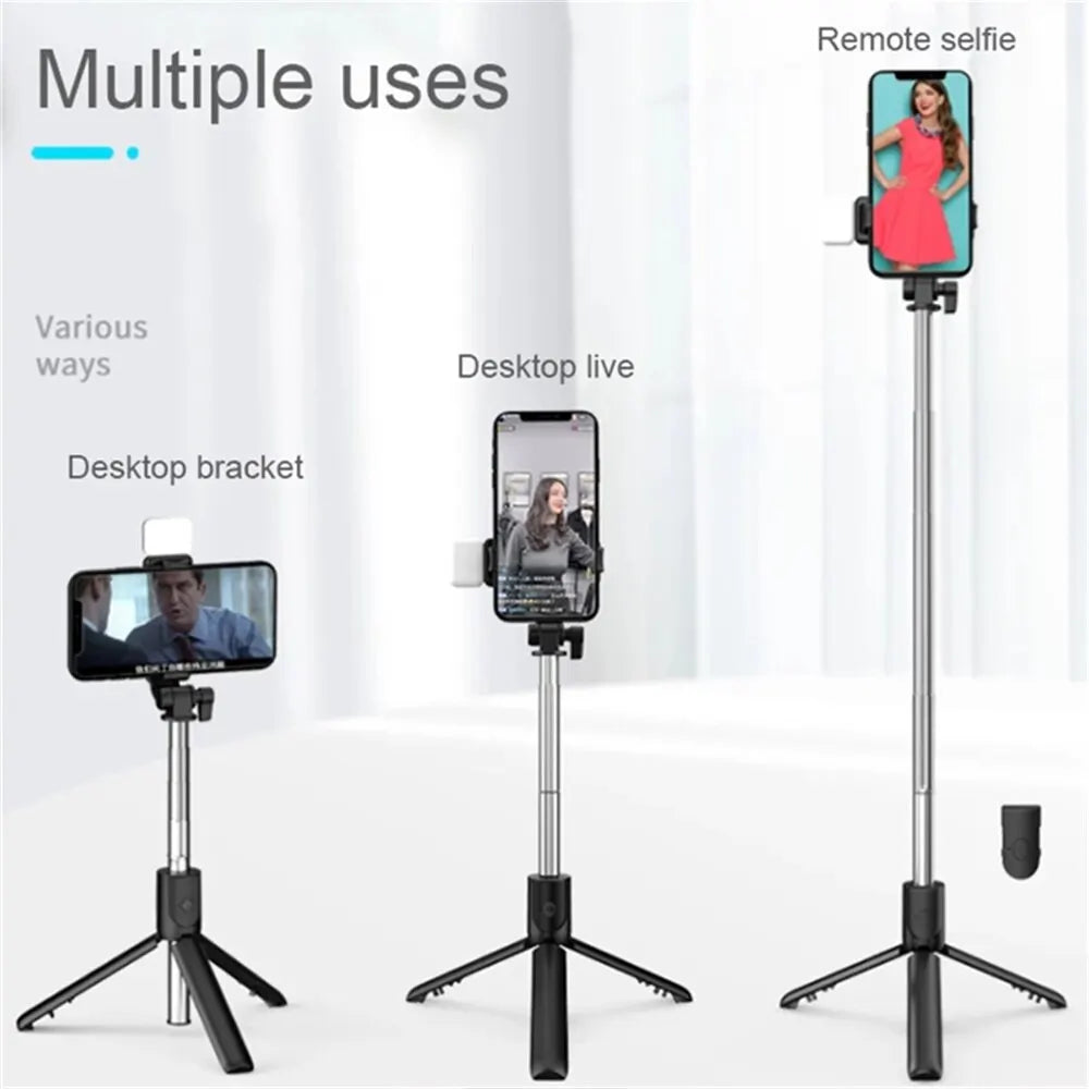 Selfie stick Bluetooth con control remoto