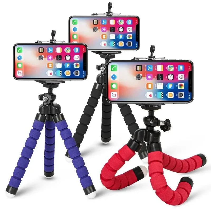 Tripié flexible tipo pulpo con clip para celular