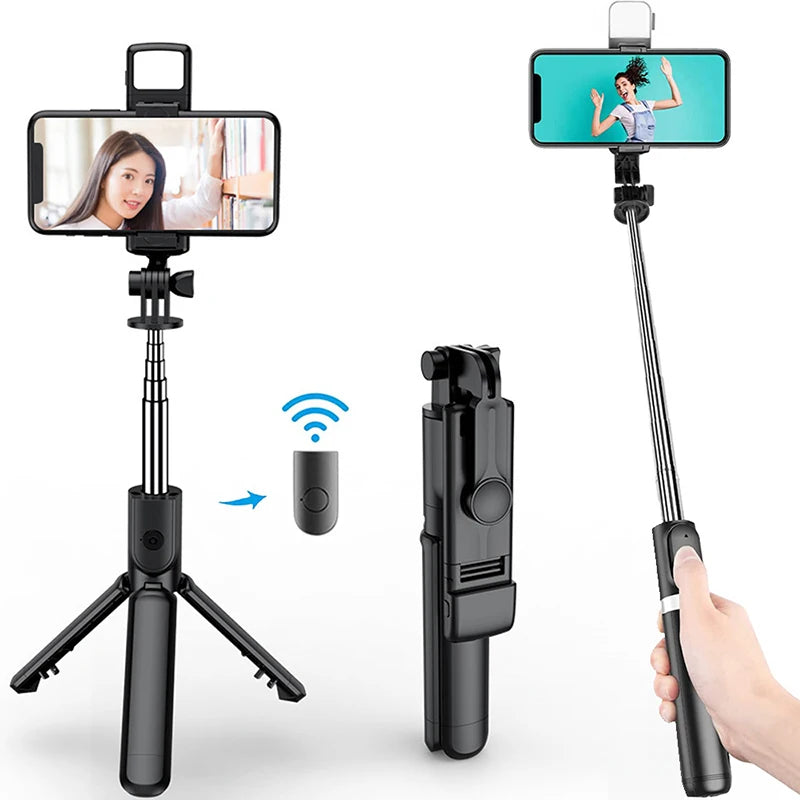 Selfie stick Bluetooth con control remoto