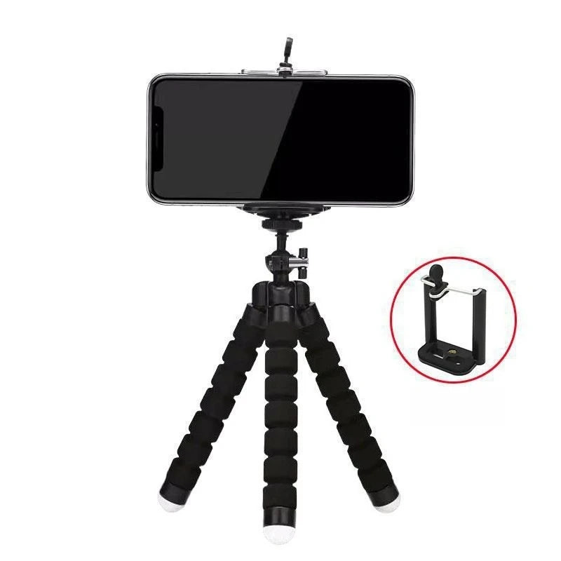 Tripié flexible tipo pulpo con clip para celular