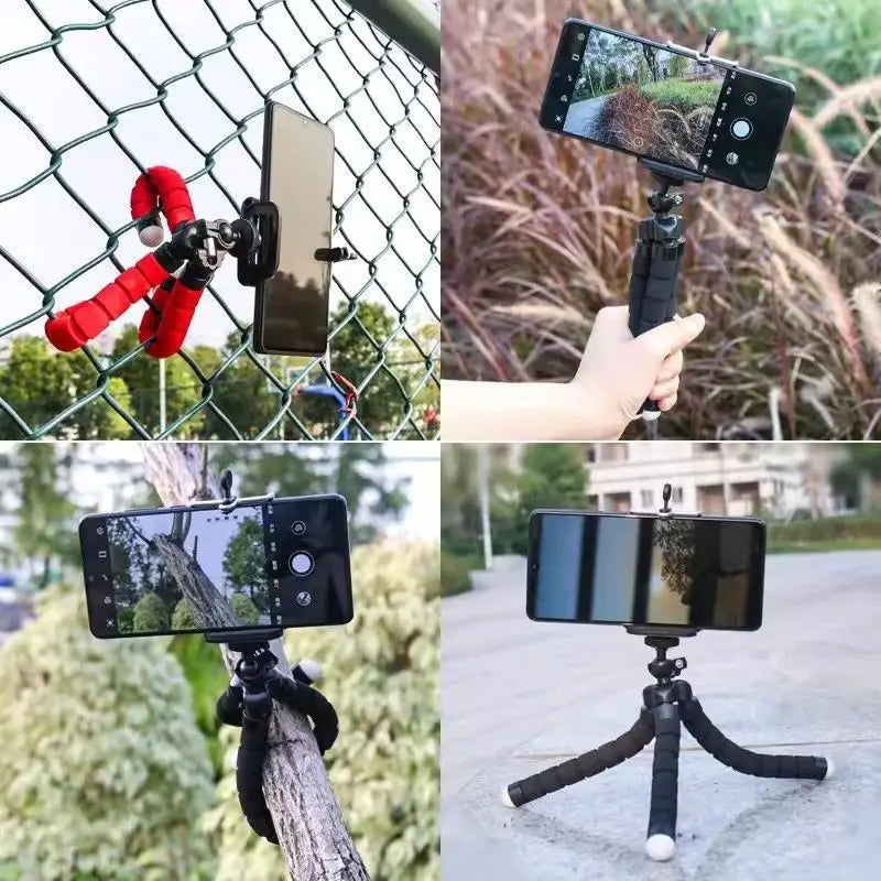Tripié flexible tipo pulpo con clip para celular