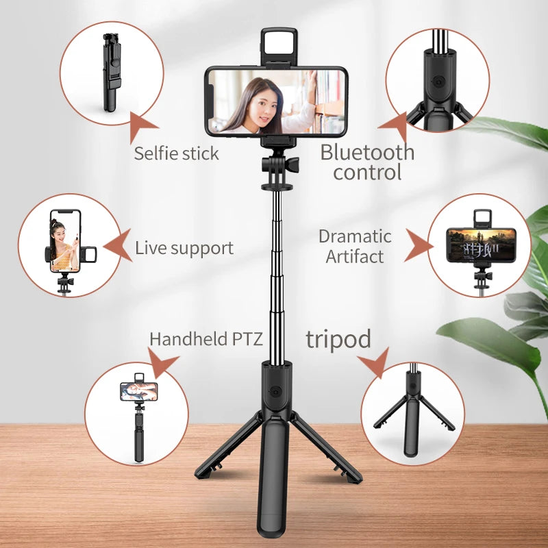 Tripié para celular con luz y control Bluetooth — vista del producto 6