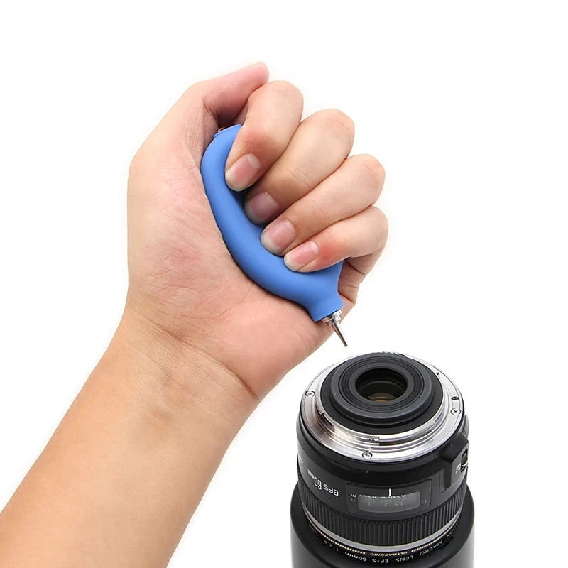 Kit de limpieza para cámara y lente: soplador, pluma y paño